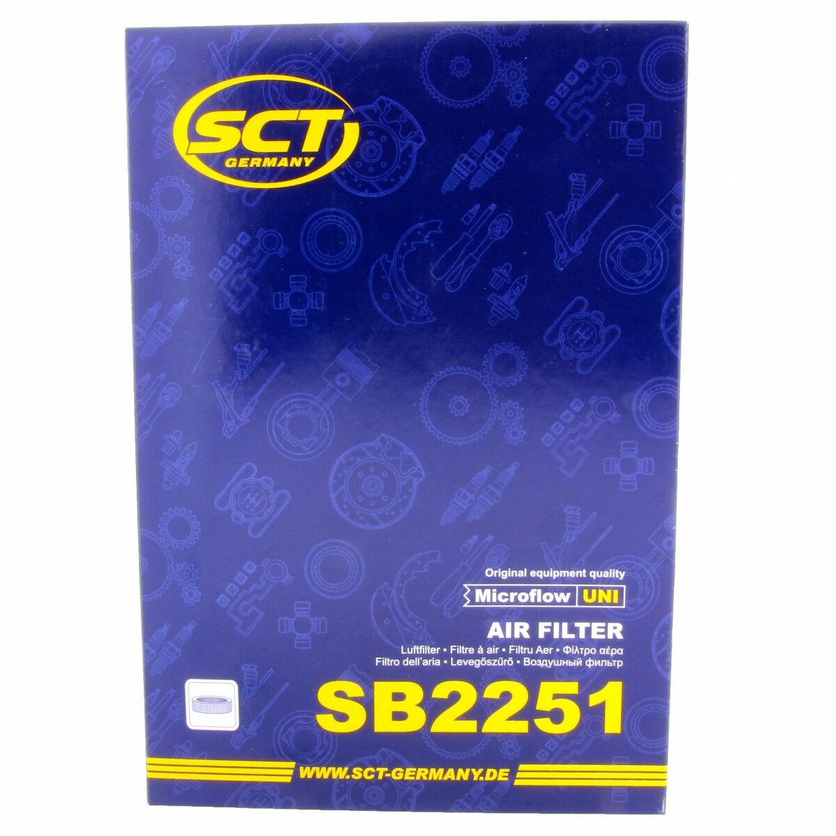 SCT Luftfilter SB2251 Motorfilter Servicefilter Ersatzfilter passend für Mazda 3