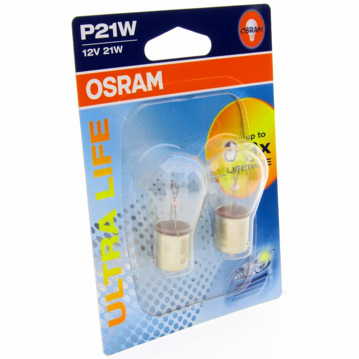 P21W OSRAM Ultra Life 3x Longlife Autolampen 7506ULT-02B DUO Set Blister 2 Stück