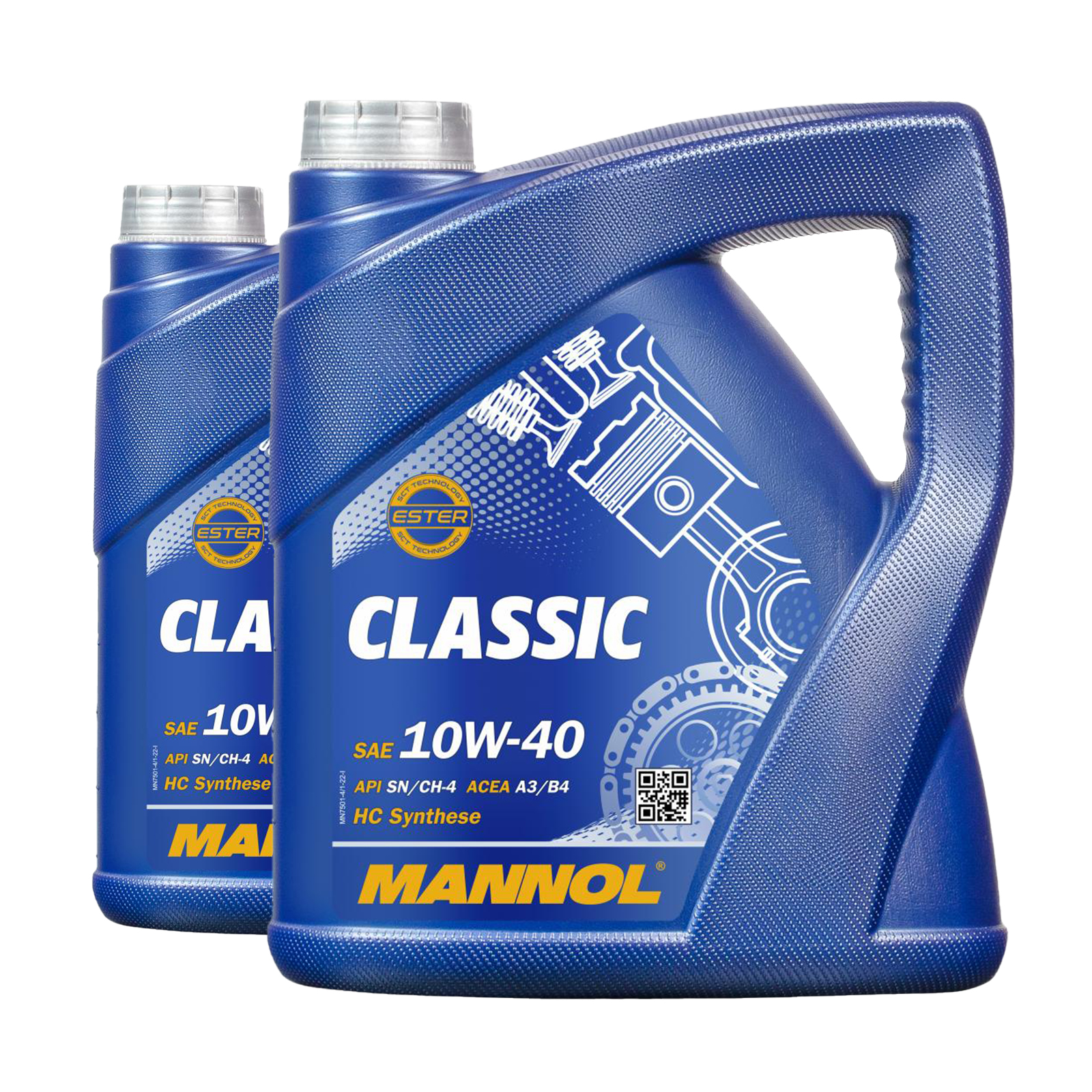 8 Liter (2x4) MANNOL Classic 10W-40 API SN/CH-4 Motoröl 10W40 4036021404202