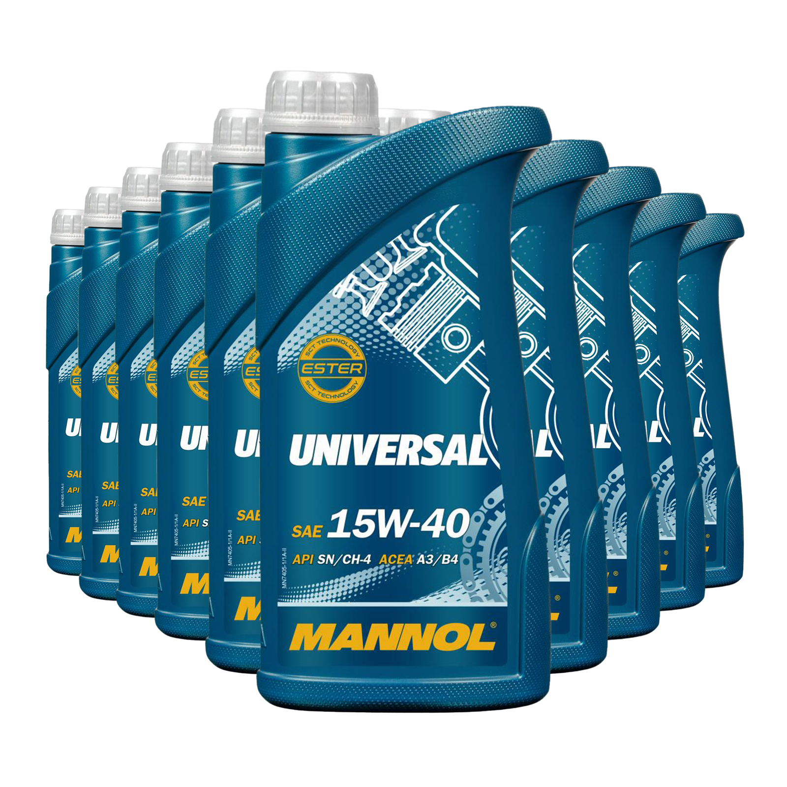 10 Liter (10x1) MANNOL 7404 SAFARI 20W-50 Youngtimer Oldtimer Motoröl API SN/CH-4