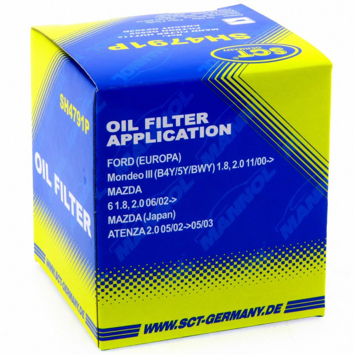 SCT Ölfilter SH 4791 P Filter Motorfilter Servicefilter Patronenfilter passend für Ford Mazda
