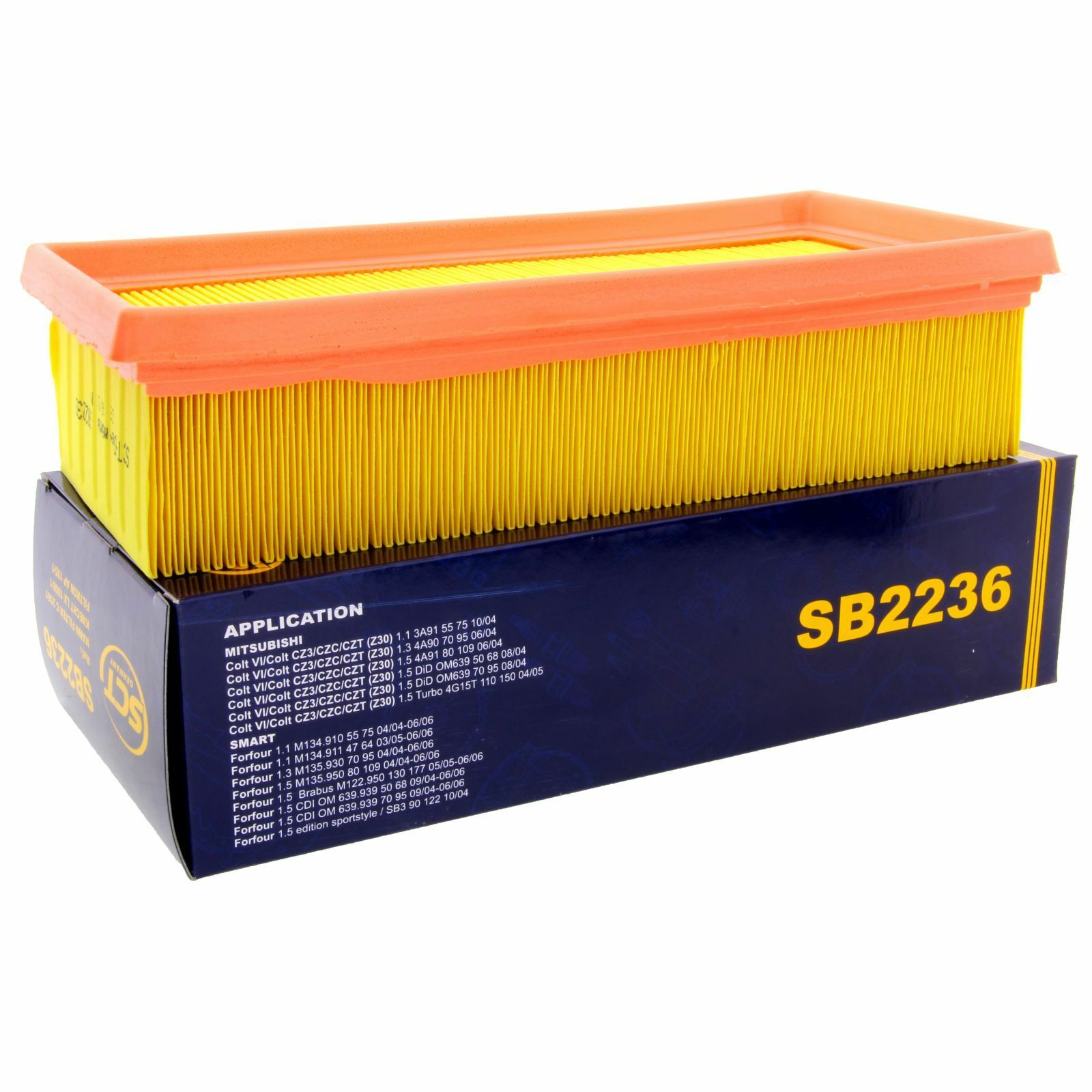 SCT Luftfilter Fahrzeugfilter SB2236 Motorfilter Servicefilter passend für Mitsubishi Smart