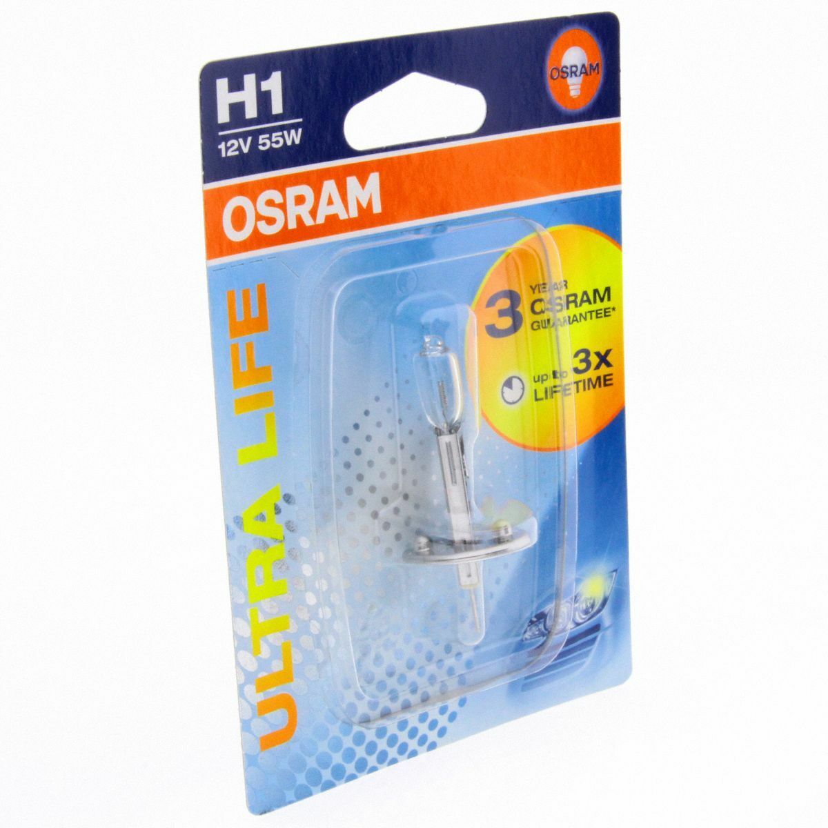 2x H1 OSRAM Ultra Life 3x Longlife Halogenlampe 64150ULT-01B Blister Box Set
