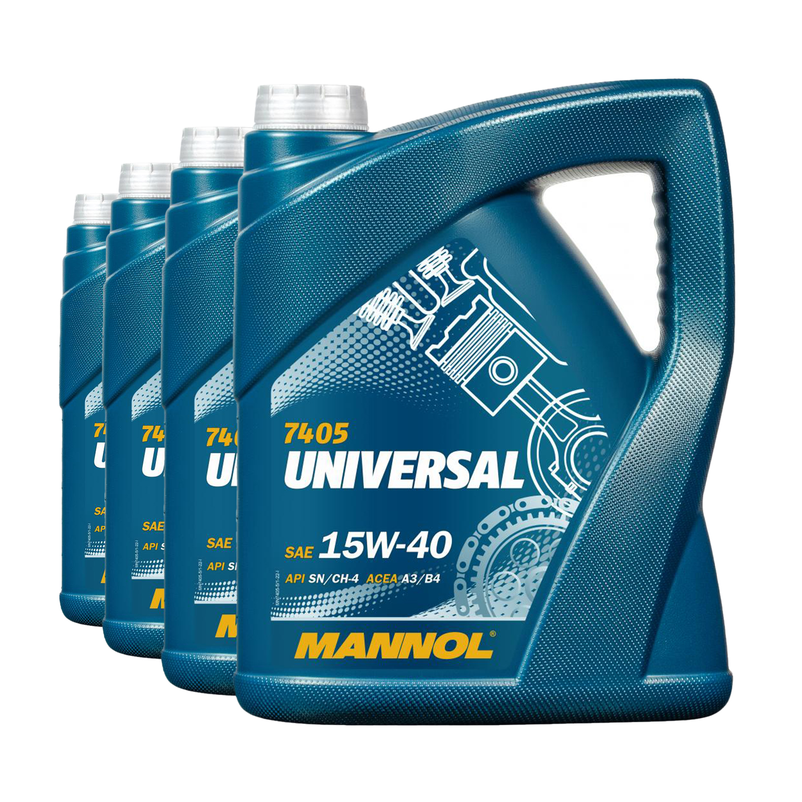 20 Liter (4x5) MANNOL Universal 15W-40 API SN CH-4 Motoröl 15W40 4036021500263