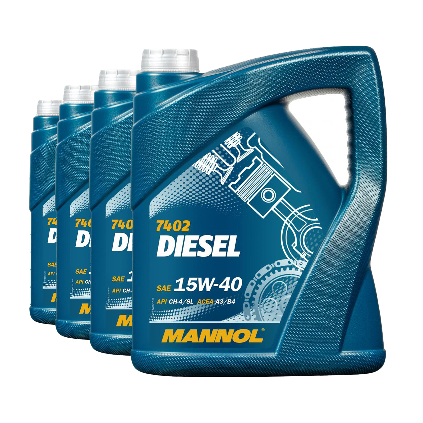 20 Liter (4x5) MANNOL Diesel 15W-40 API CH-4  SL Motoröl Diesel 15W40