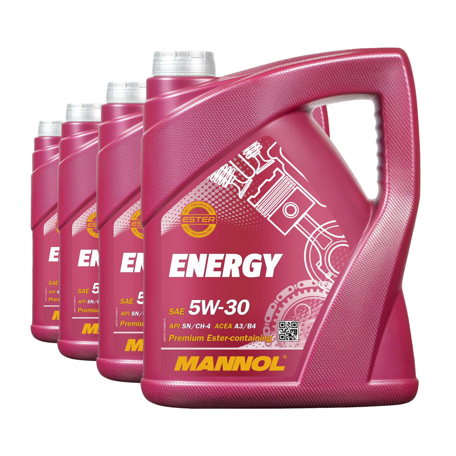 20 Liter (4x5) MANNOL Energy 5W-30 7511 API SN/CH-4 MB 229.3 VW 502.00 Motoröl