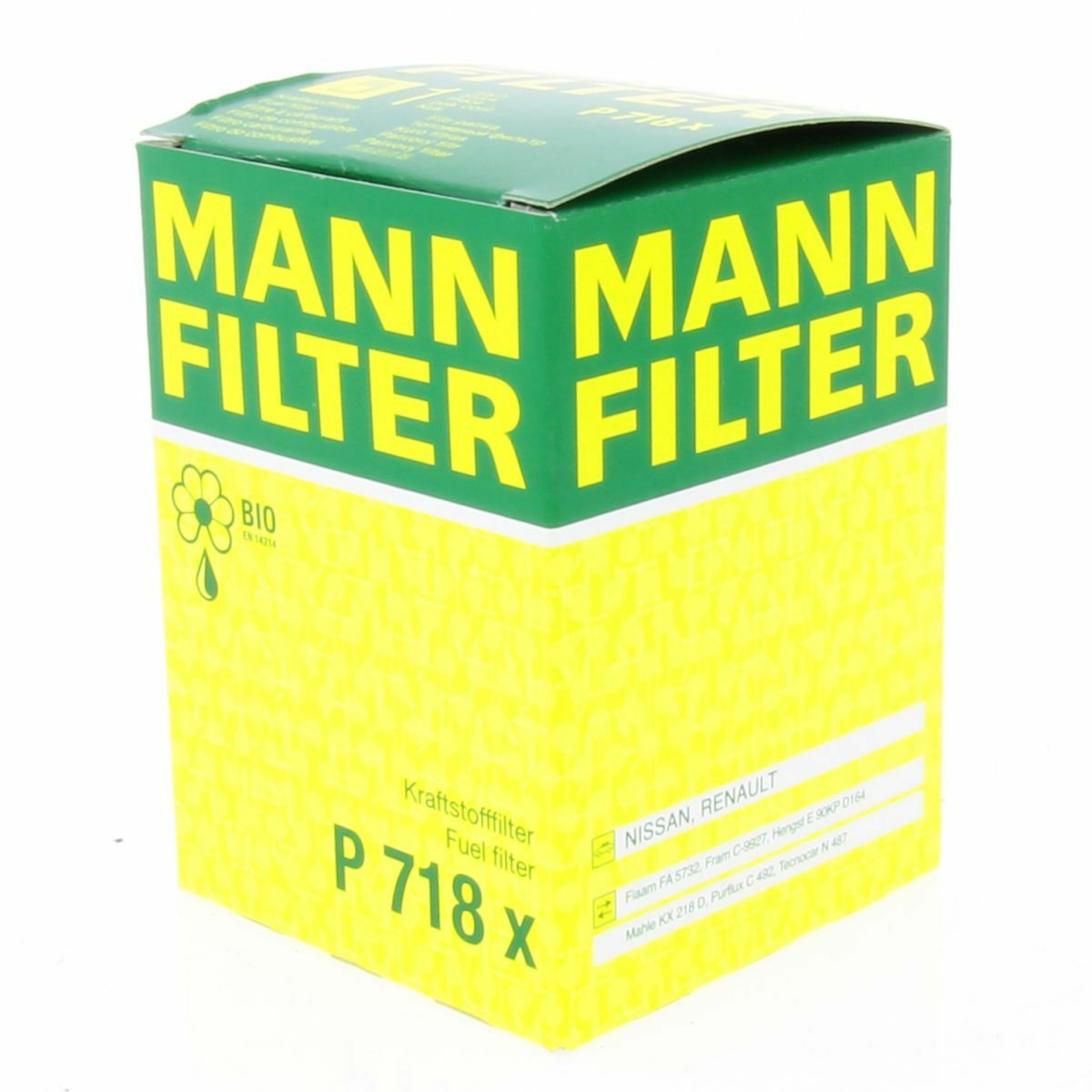 MANN Kraftstofffilter Fahrzeugfilter P718X Filter passend für Nissan Opel Renault