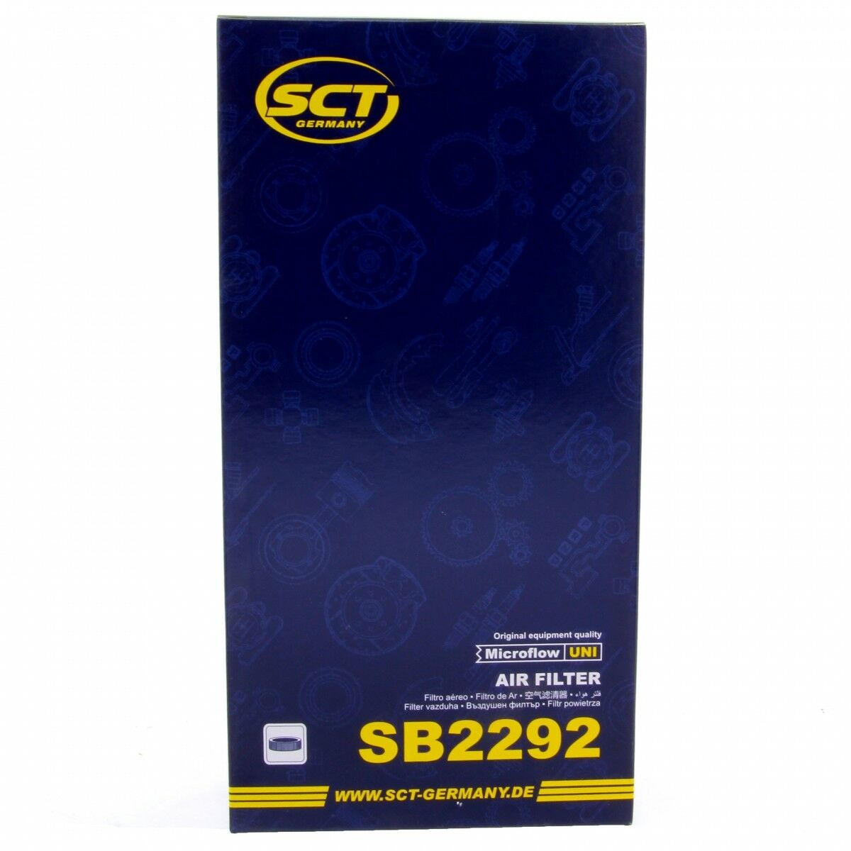 SCT Luftfilter Fahrzeugfilter SB2292 Motorfilter passend für Hyundai Accent III Kia Rio II