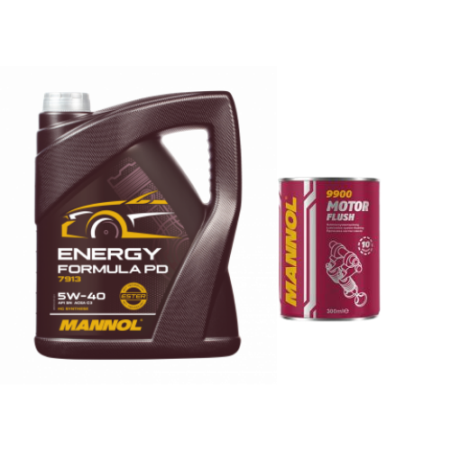 1x5 Liter MANNOL Energy Formula PD 5W-40 API SN Motoröl 5W40 x Motor Flush