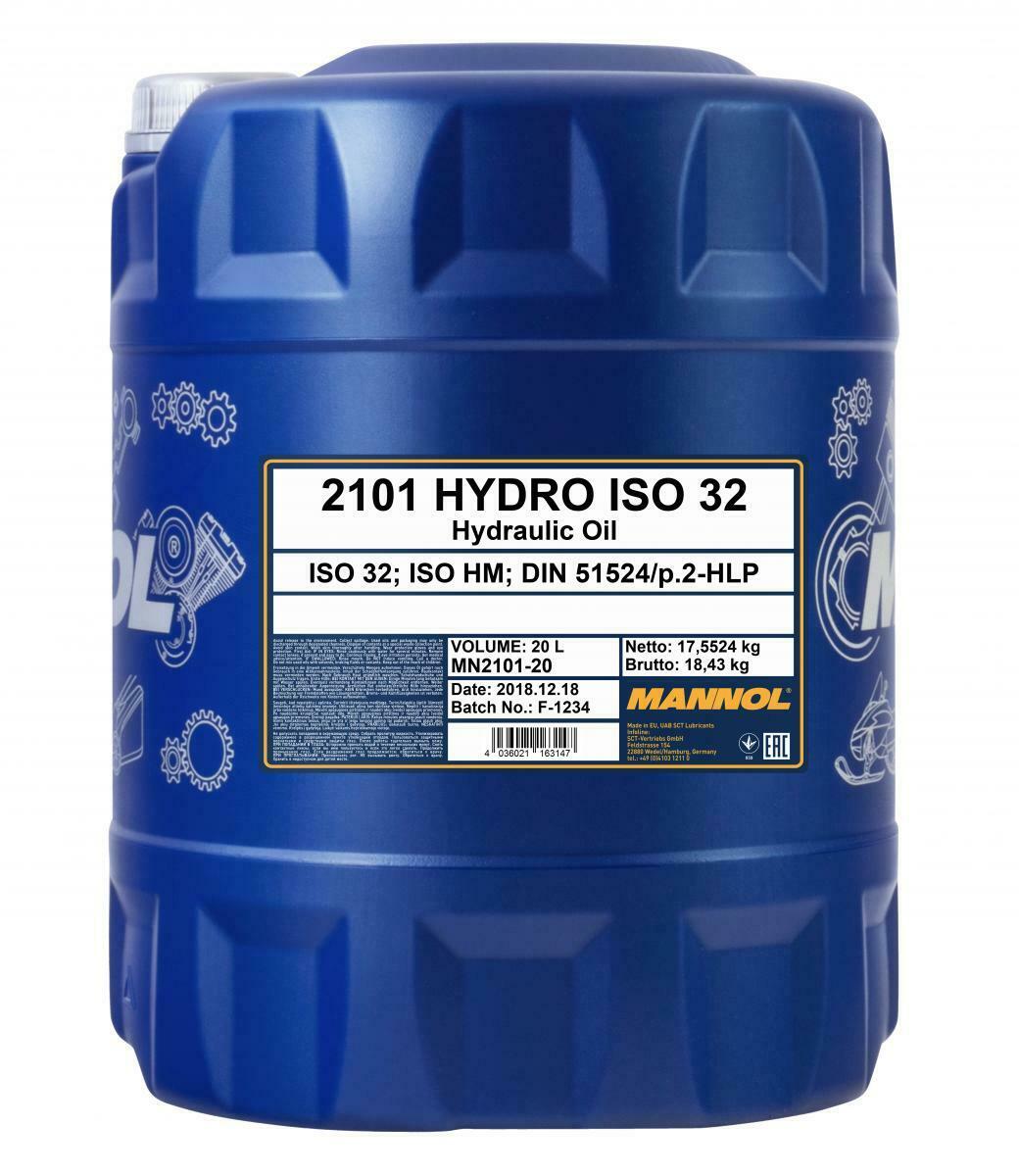 10 Liter MANNOL Hydro ISO HLP 32 Hydrauliköl DIN 51524/2  VDMA 2431 Hebebühne