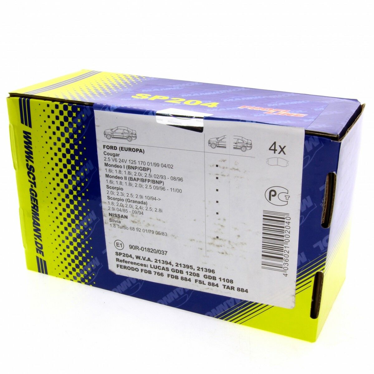*** SCT Bremsbeläge SP204PR Bremsklötze Bremsbelagsatz passend für Ford Bremsen Satz vorne