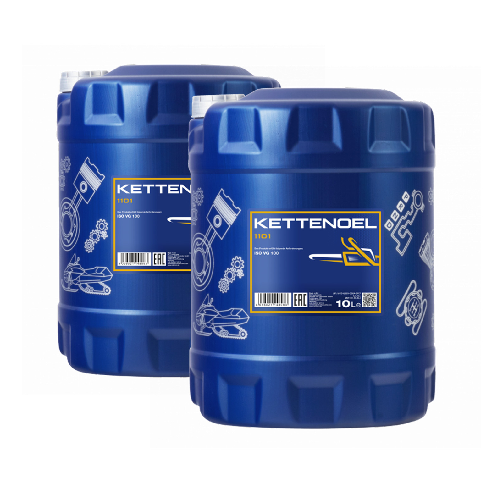 20 Liter (2x10) MANNOL Chain Saw Oil Kettenöl mineralisches Sägekettenhaftöl Motorsäge