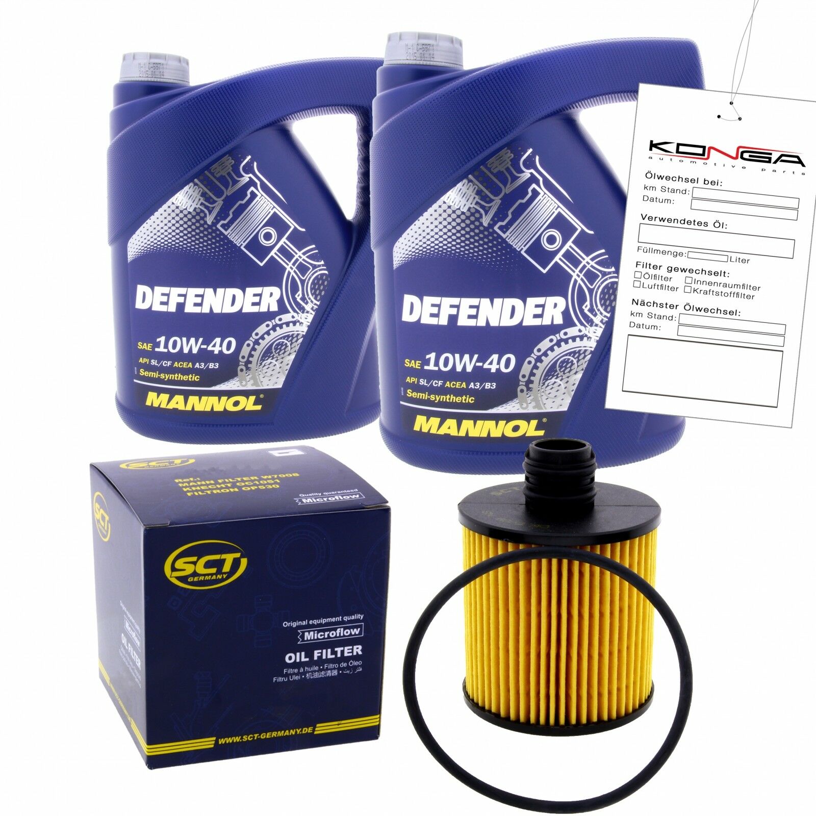 Inspektionskit MANNOL Defender 10W-40 für Mercedes-benz Viano Cdi 2.2 2.0 Vito