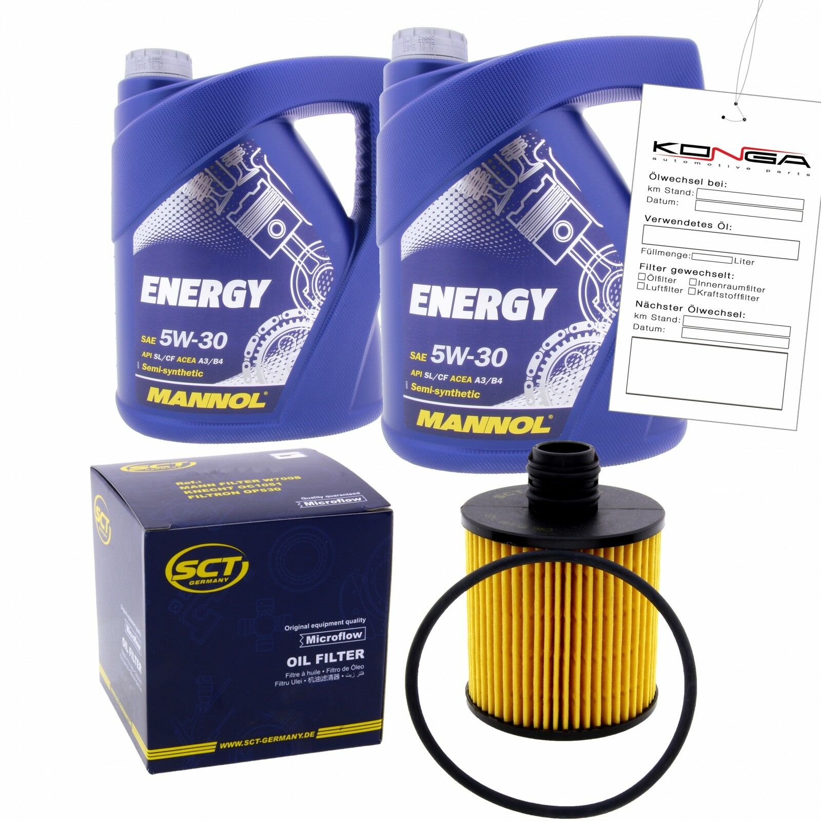 Inspektionskit MANNOL Energy 5W-30 für Opel Movano Combi 2.2 Dti Kipper 2.5