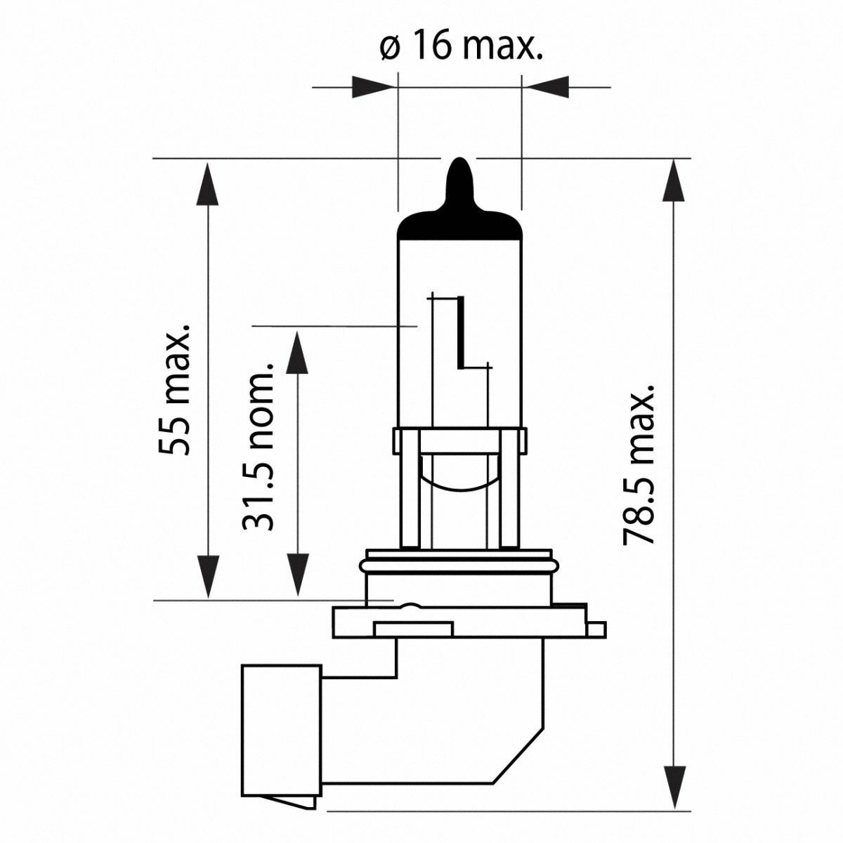H10 OSRAM Original Line OEM 9145RD Halogenlampe Autolampe Single Box 1 Stück