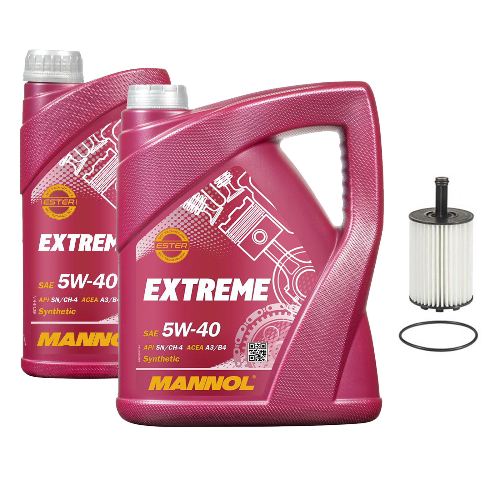 Inspektionskit MANNOL Extreme 5W-40 für Audi Tt 3.2 Vr6 Quattro A3 V6