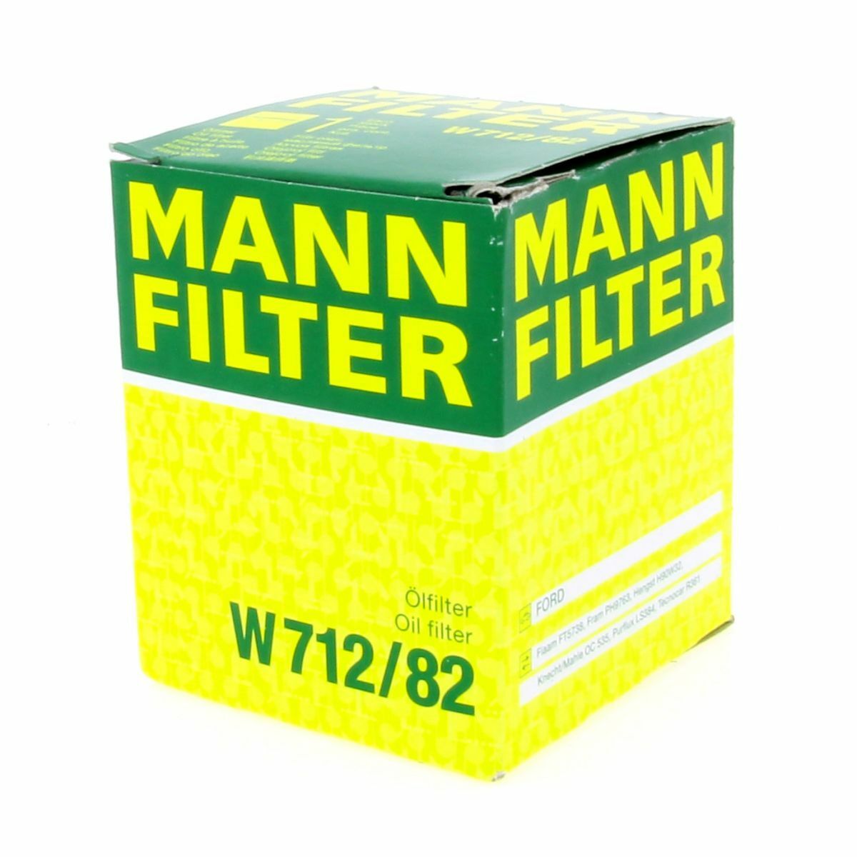 MANN Ölfilter Fahrzeugfilter W71282 Filter passend für Ford C-MAX Focus C-MAX