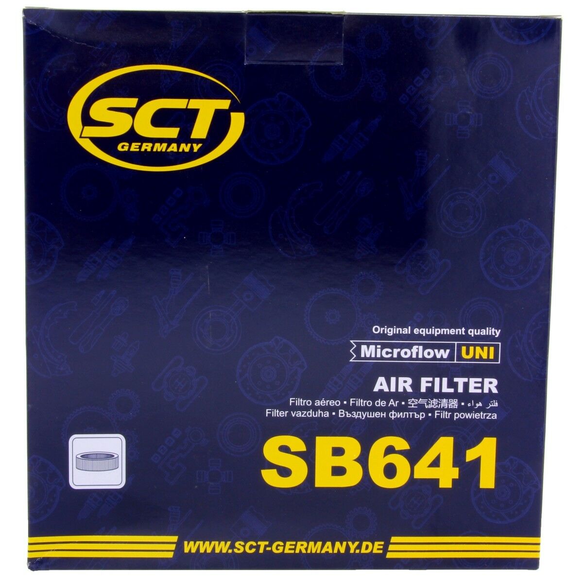 SCT Luftfilter Fahrzeugfilter SB641 Motorfilter Servicefilter Ersatzfilter Opel Omega