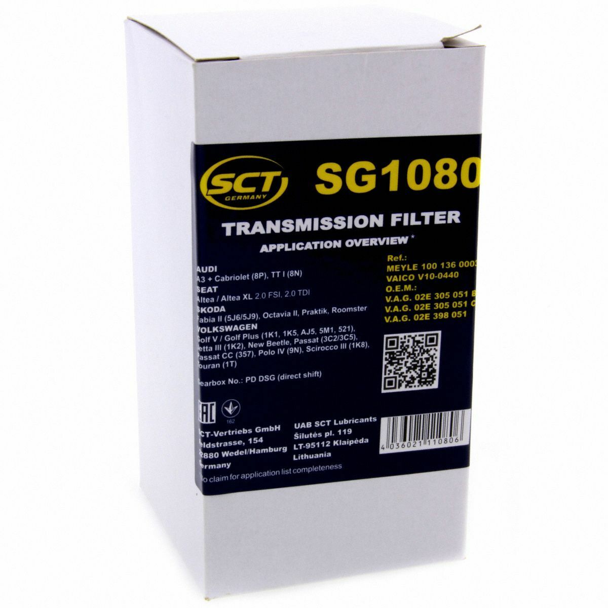 SCT Getriebeölfilter SG 1080 Automatikgetriebe ATF Ölfilter passend für VW