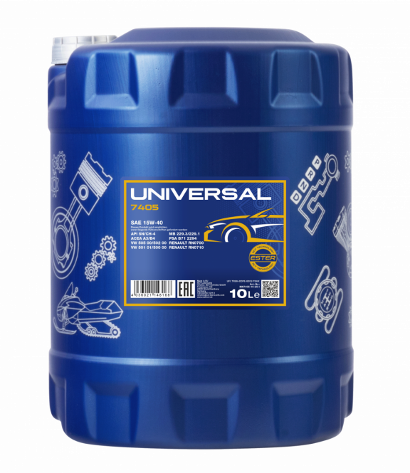 20 Liter (2x10) MANNOL Universal Motoröl 15W-40 API SN CH-4 15W40