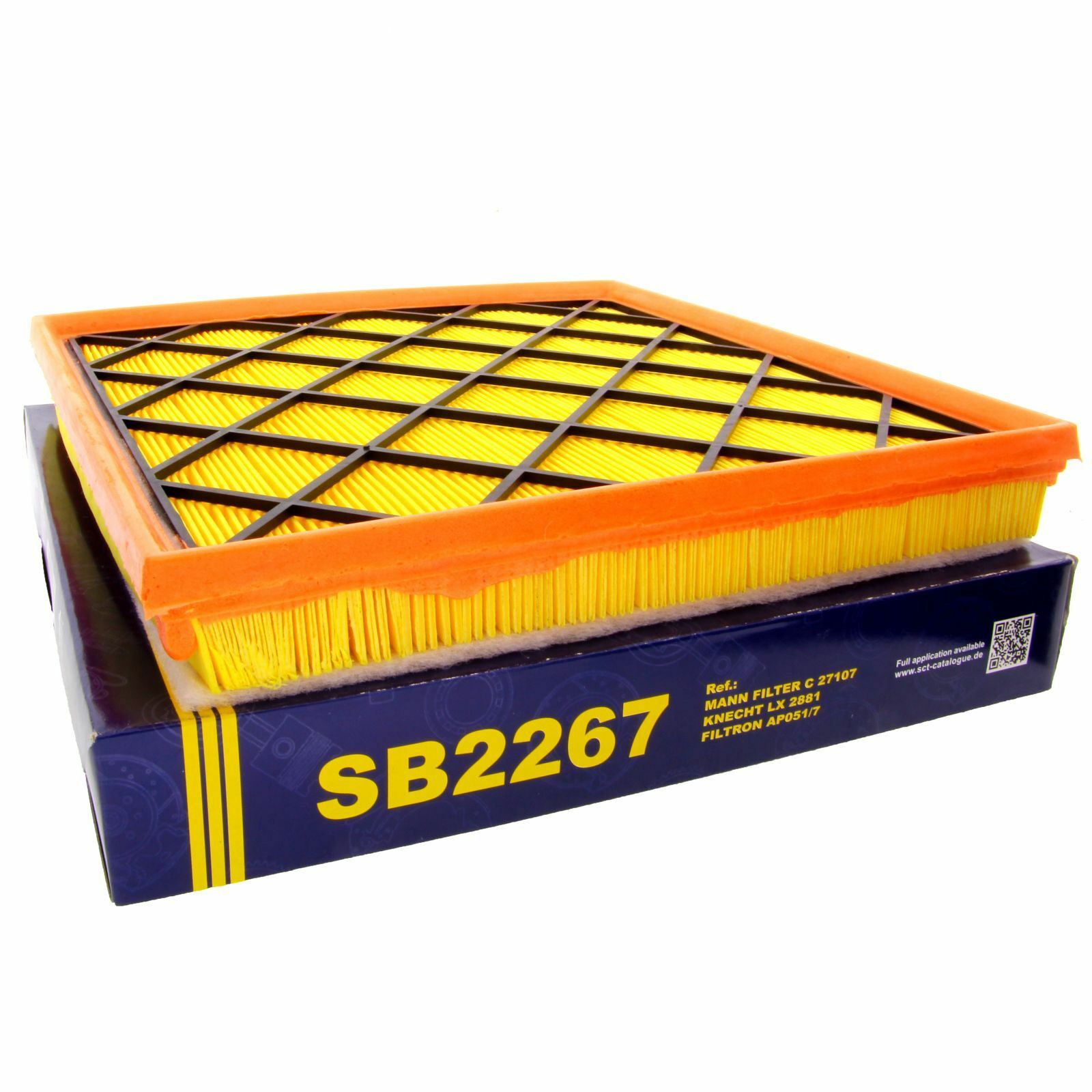 SCT Luftfilter Fahrzeugfilter SB2267 Motorfilter Chevrolet passend für Opel Vauxhall