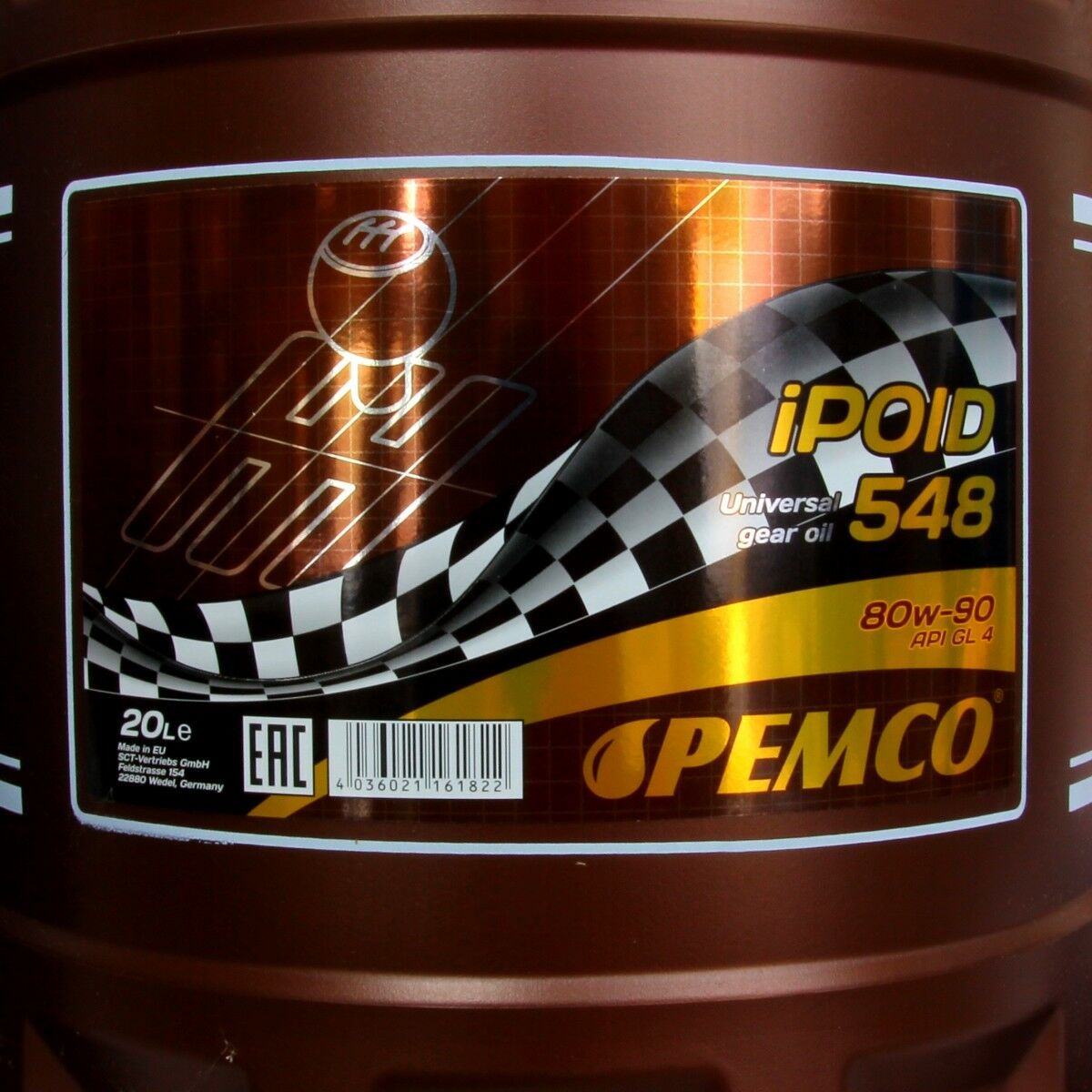 20 Liter PEMCO SAE 80W-90 iPOID 548 Getriebeöl +Ablasshahn