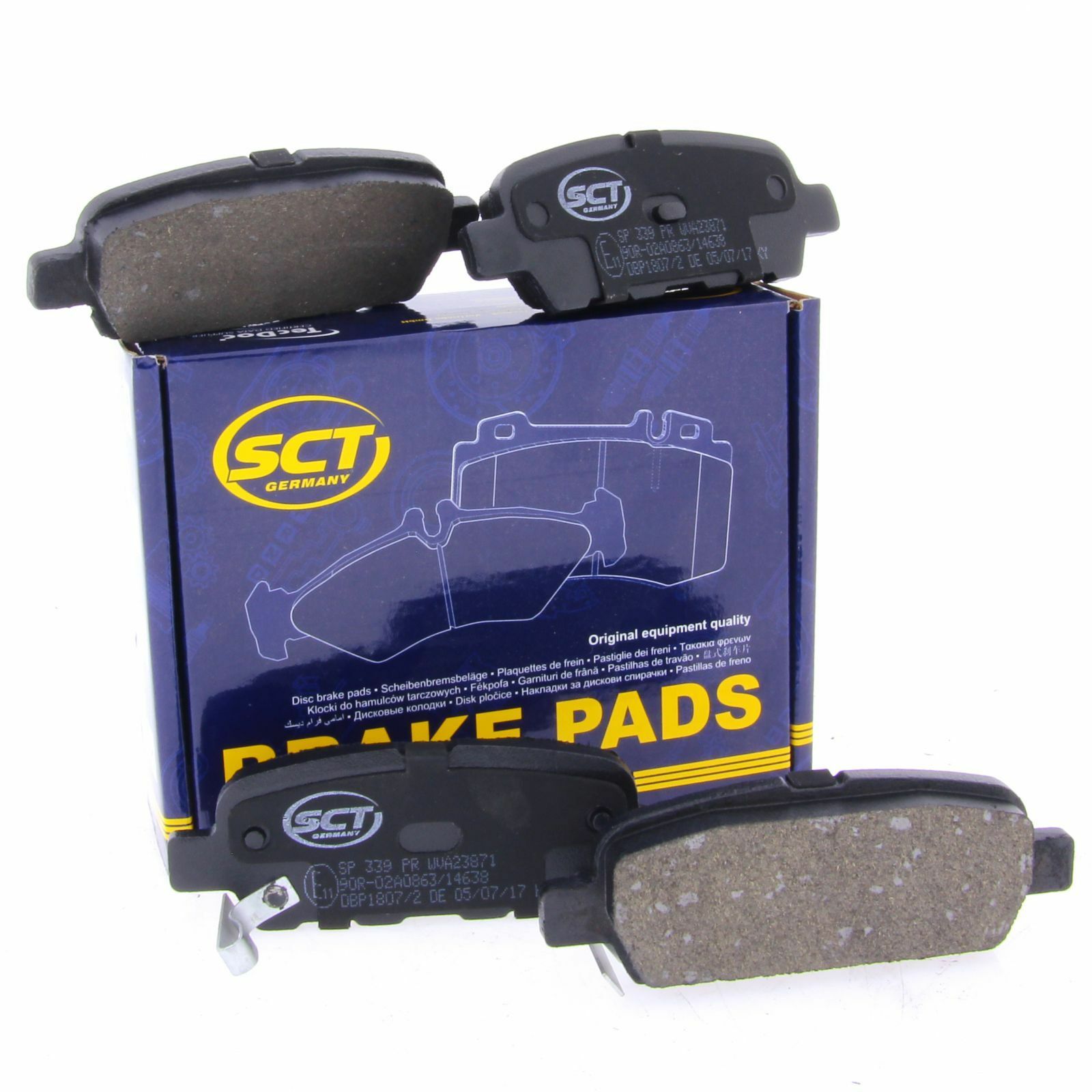 SCT Bremsbeläge SP339PR Bremsklötze Bremsbelagsatz hinten Nissan