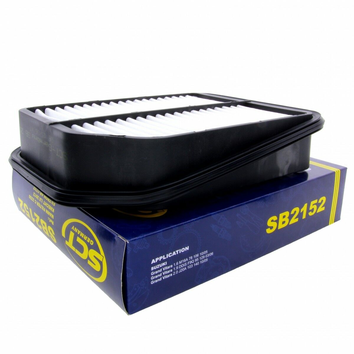 SCT Luftfilter Fahrzeugfilter SB2152 Motorfilter Servicefilter passend für Suzuki Grand Vitara II
