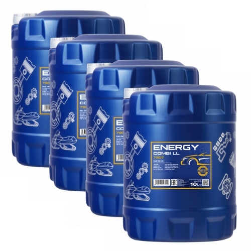 40 Liter (4x10) MANNOL Energy Combi LL 5W-30 API SN 5W30 VW BMW MERCEDES
