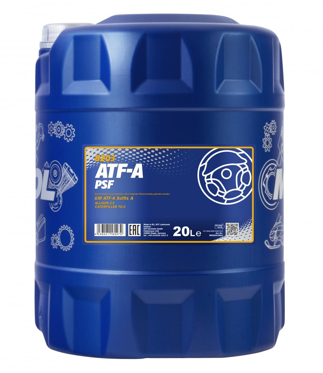 20 Liter MANNOL ATF-A Automatic Fluid Getriebeöl Automatikgetriebe Öl