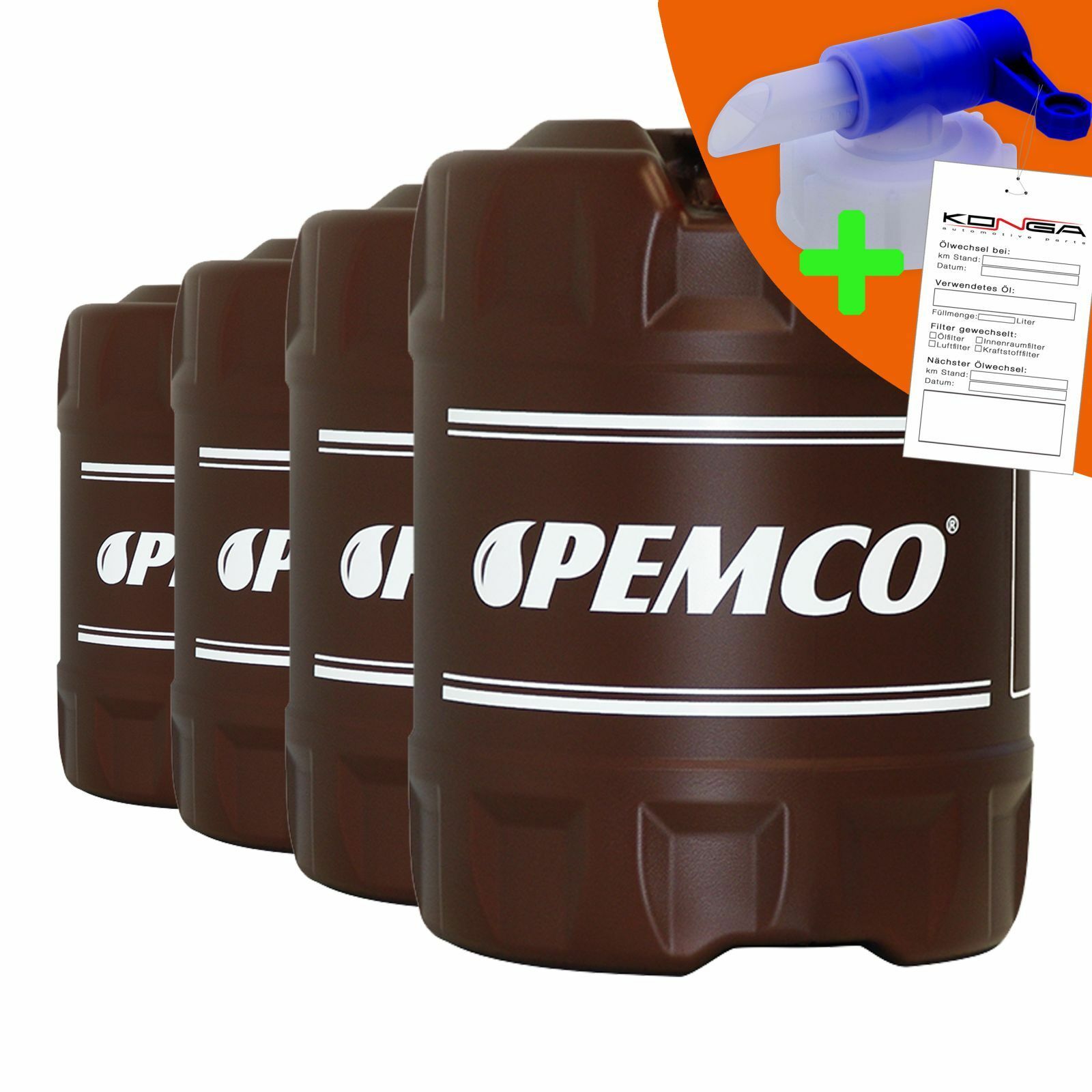 80 Liter (4x20) PEMCO SAE 10W-40 iDrive 260 Motoröl - Classic + Ablasshahn