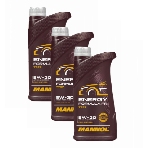 3 Liter (3x1) MANNOL Energy Formula FR 7707 5W-30 API SP ACEA A5/B5 Motoröl