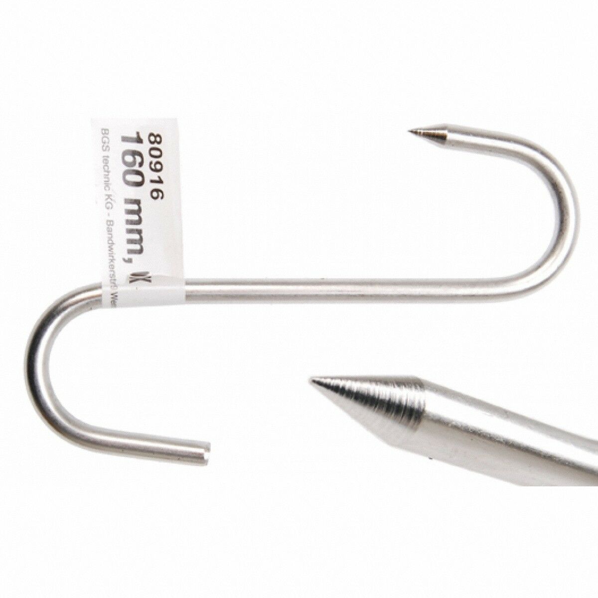 Fleischerhaken, 160 mm, INOX
