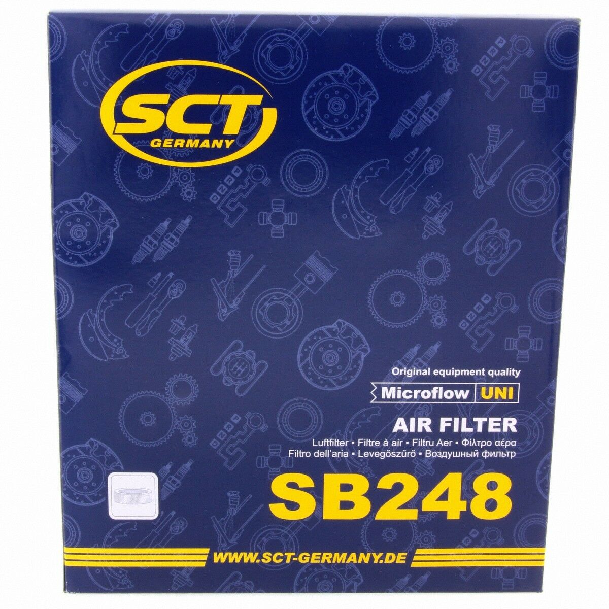 Luftfilter Fahrzeugfilter SB248 Motorluftfilter Luft Filter passend für VW Citroen SCT