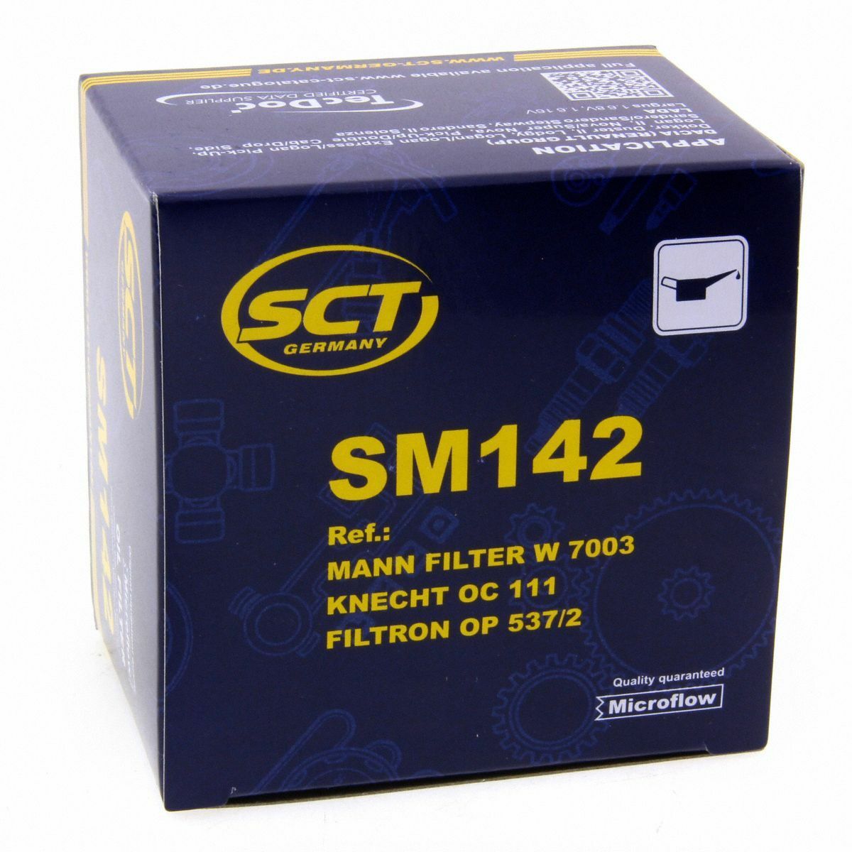 SCT Ölfilter SM142 Filter Motorfilter Anschraubfilter passend für Alfa Romeo Dacia Nissan Opel Renault Jeep