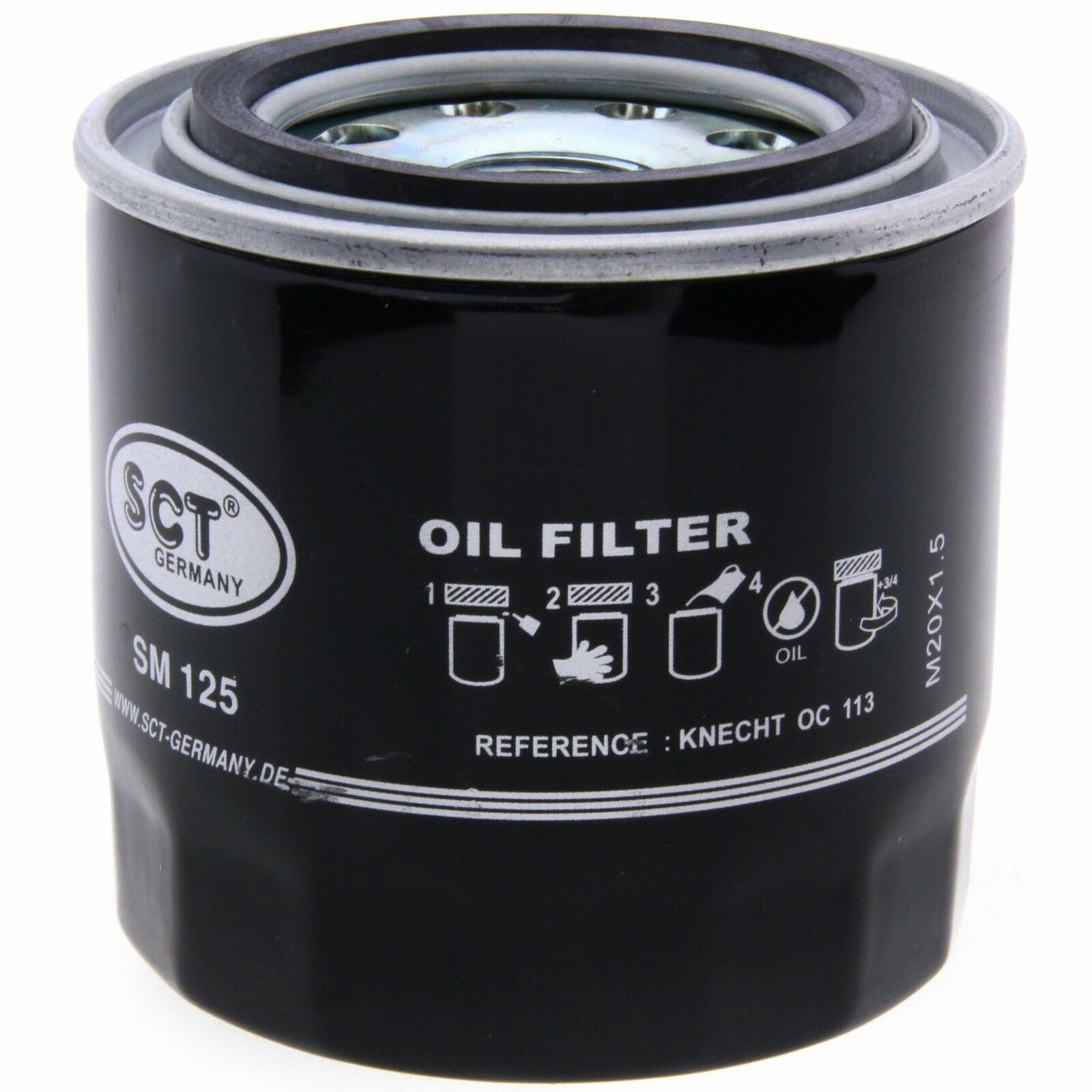 SCT Ölfilter SM125 Filter Motorfilter Servicefilter Anschraubfilter Asia Motors passend für Ford Hyundai Isuzu Kia