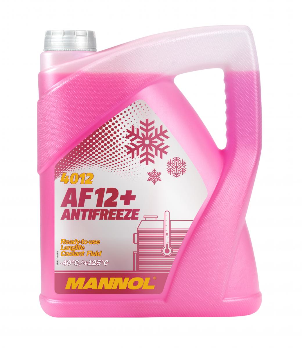 5 Liter (1x5) MANNOL Antifreeze AF12+ Frostschutz Fertiggemisch rot -40°C G12+