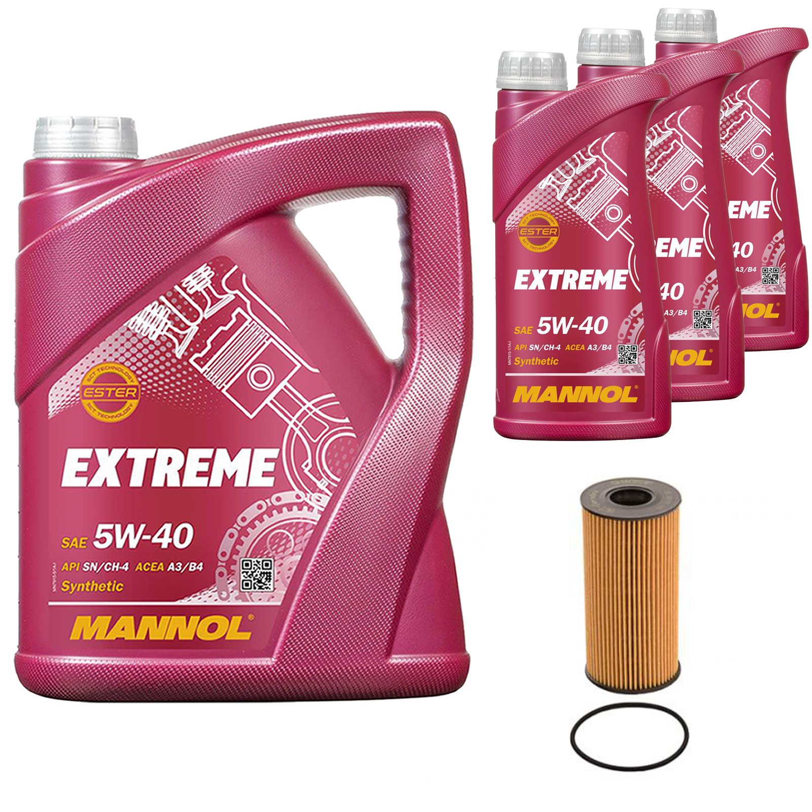 Inspektionskit MANNOL Extreme 5W-40 für Renault Master Ii Bus 2.5 Dci Laguna