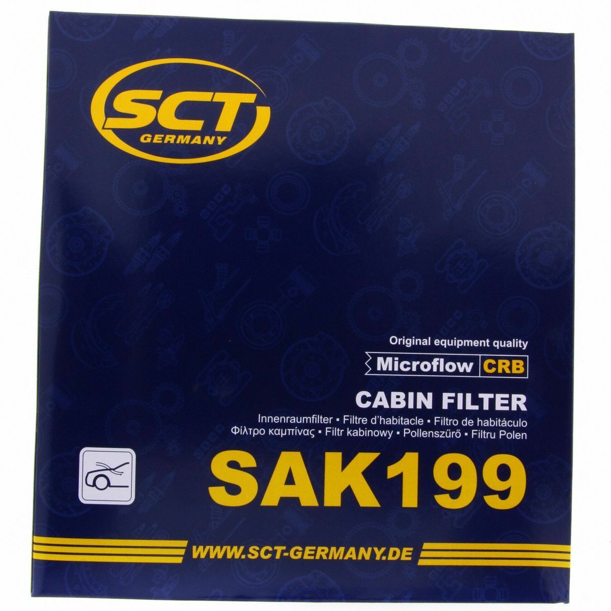SCT Innenraumfilter mit Aktivkohle SAK 199 Luft Filter passend für VW Audi