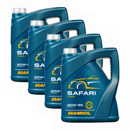 16 Liter (4x4) MANNOL Safari 20W-50 API SN CH-4 Motoröl 20W50 4036021406152