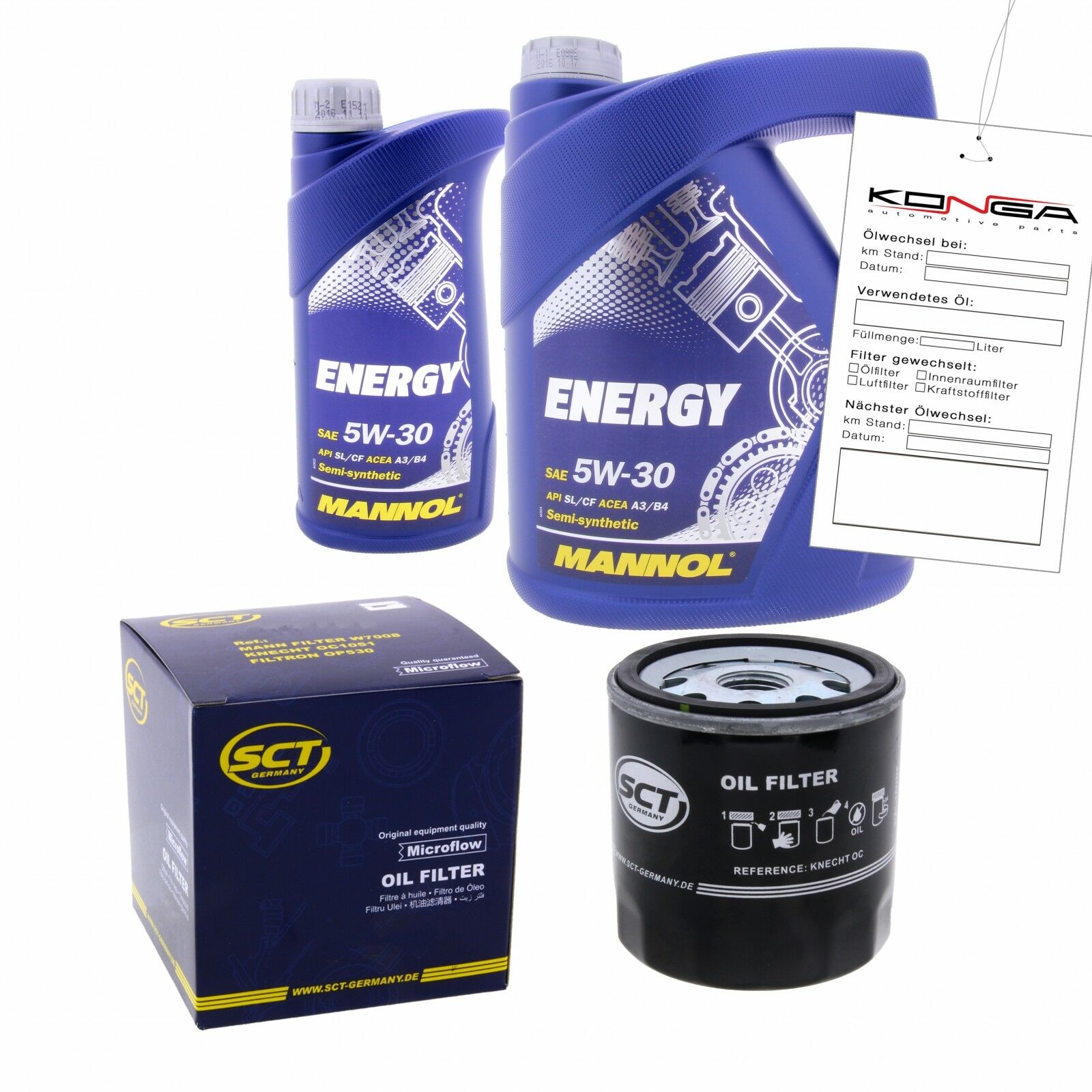 Inspektionskit MANNOL Energy 5W-30 für Renault 19 Ii 1.7 Chamade Laguna 2.0