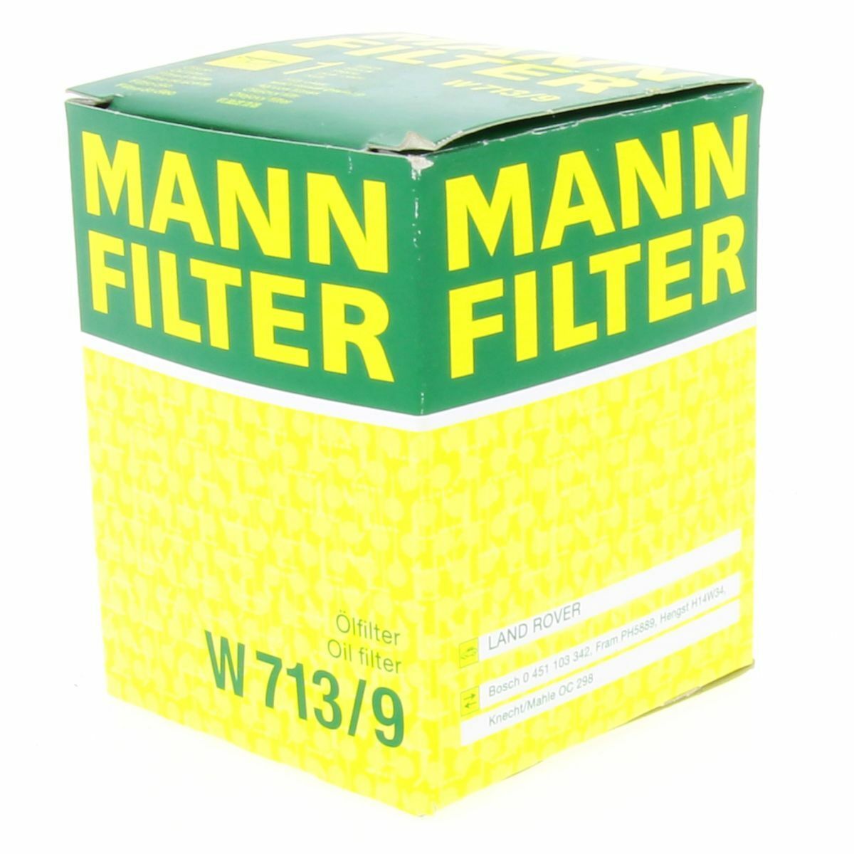 MANN Ölfilter W7139 Filter passend für Land Rover Defender Cabrio LD Defender Pick-up LD_