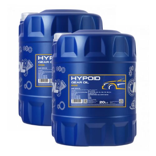 40 Liter (2x10) MANNOL Hypoid Getriebeöl 80W-90 GL4/GL5 LS Getriebe Öl 80W90