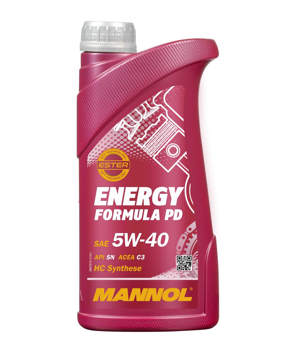 3 Liter (3x1) MANNOL Energy Formula PD 5W-40 API SN Motoröl 5W40