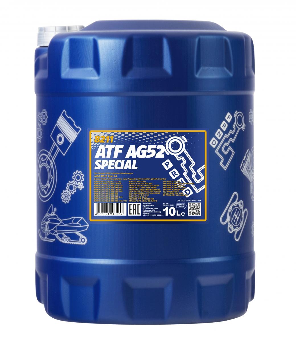 10 L MANNOL ATF AG52 Automatic Special Getriebeöl G 052 162, MB 236.11, passend für BMW