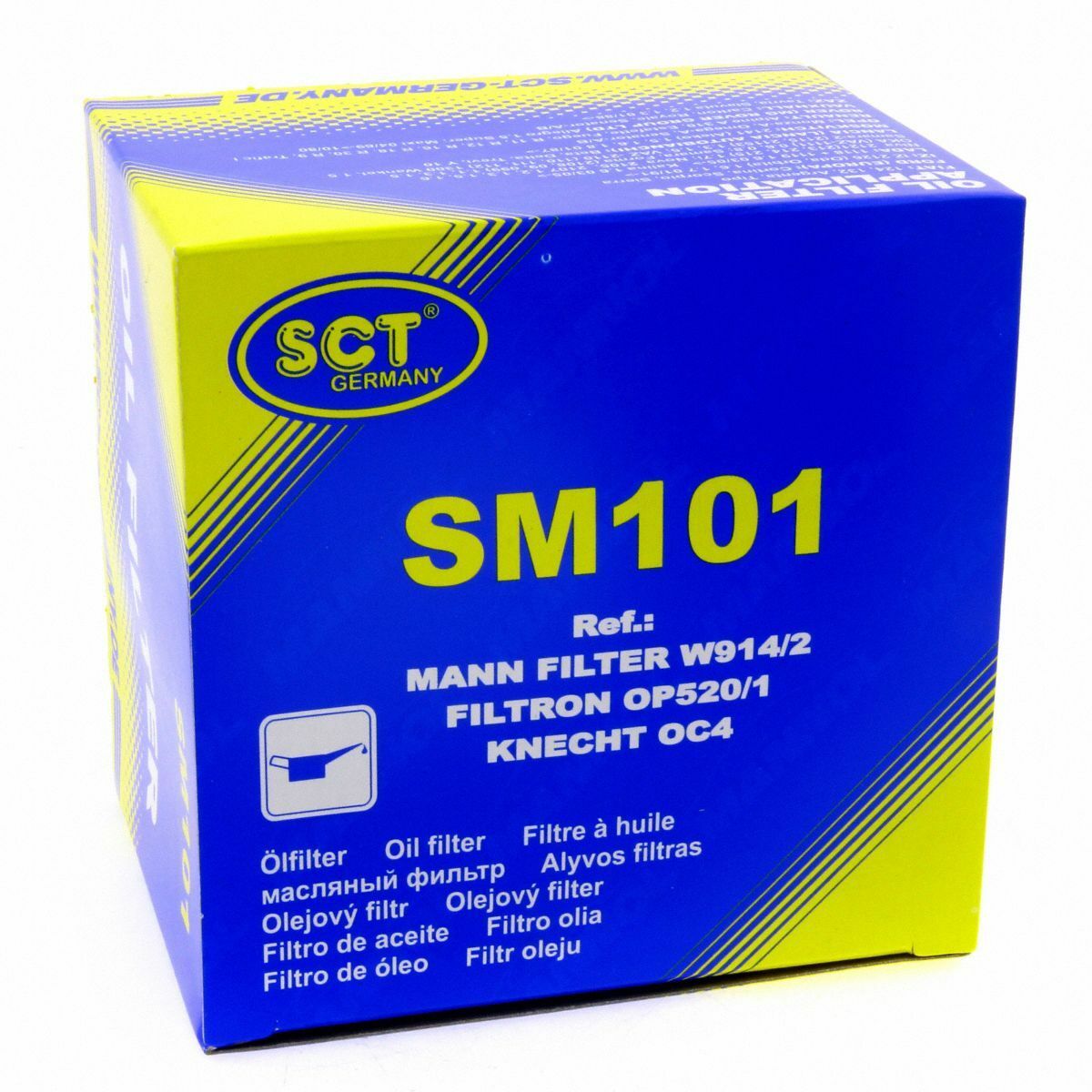 SCT Ölfilter SM101 Filter Motorfilter Anschraubfilter passend für Audi Opel Ford Lada Renault