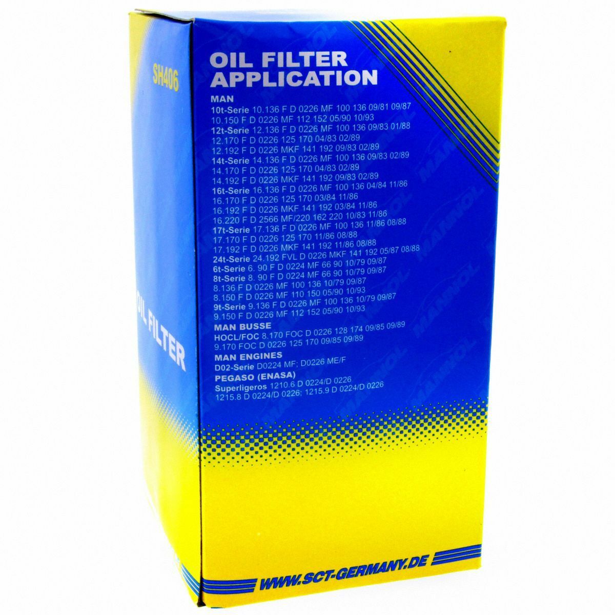 SCT Ölfilter SH 406 Filter Motorfilter Servicefilter Patronenfilter passend für Ford MAN