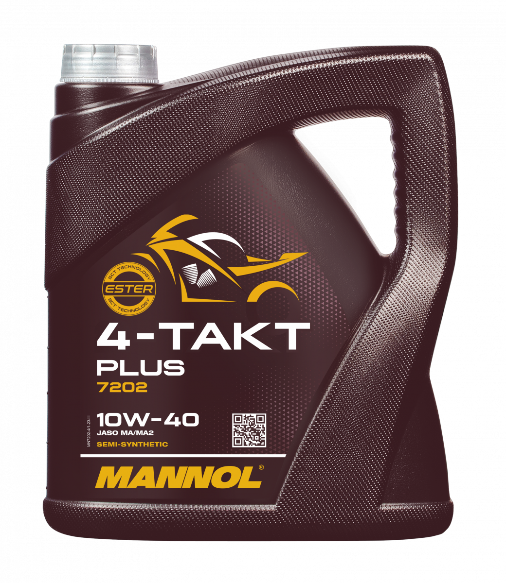 8 Liter (2x4) MANNOL 4-Takt Plus 10W-40 7202 API SL Motorradöl