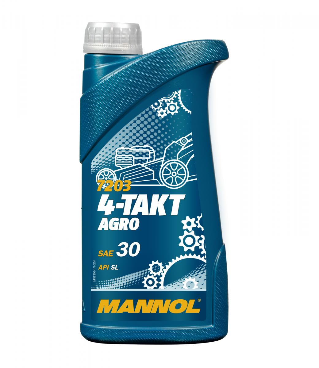 3 Liter (3x1) MANNOL 4-Takt Agro 7203 SAE 30 API SL Motoröl für Gartengeräte 