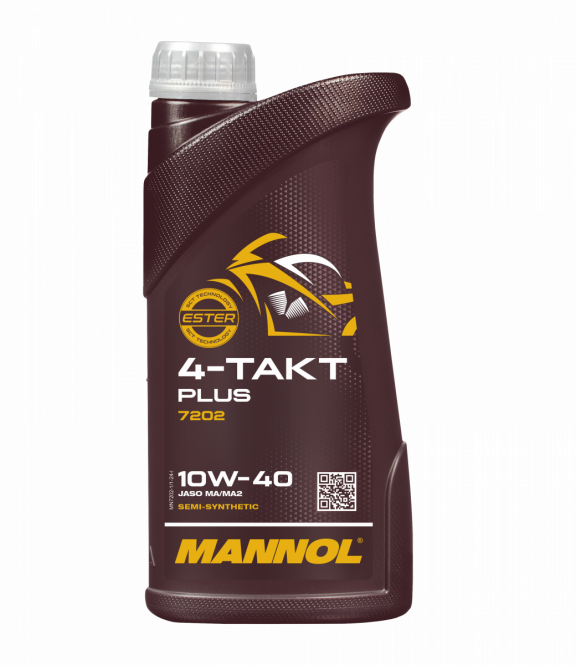 1 Liter MANNOL 4-Takt Plus 10W-40 7202 API SL JASO MA/MA2 Motoröl Motorradöl